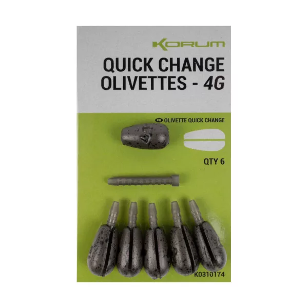 Korum Quick Change Olivettes Schnellwechsel-Schwimmergewicht 5gr