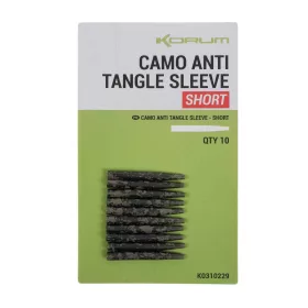   Korum Camo Anti Tangle Sleeve Short Verhedderungsschutz 10 Stück 28mm