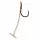 Korum Quickstop Hook Hairs 12 mit Öhr, mit Widerhaken, Monofil vorgebundene Haken 4 Stk.