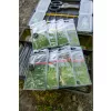 Korum Quickstop Hook Hairs 12 mit Öhr, mit Widerhaken, Monofil vorgebundene Haken 4 Stk.