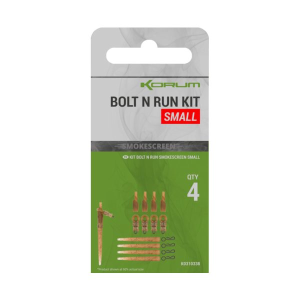 Korum Smokescreen Bolt N Run Kit Small Endmontage-Set 4 Stück