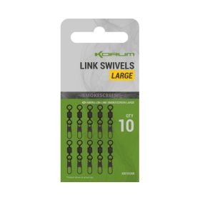 Korum Smokescreen Link Swivels Large Wirbel 10 Stk.