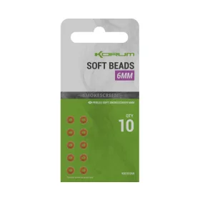 Korum Smokescreen Soft Beads 6mm Gummikugeln 10 Stück