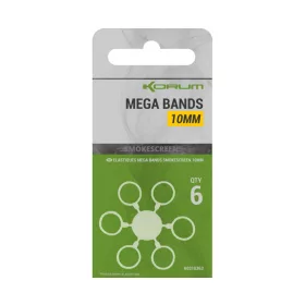 Korum Smokescreen Mega Bands 10mm Pelletringe 6 Stück