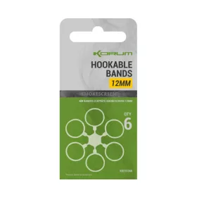 Korum Smokescreen Hookable Bands 12mm Pelletring 6 Stück