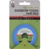 Korum Limitless Quickstop Feeder Hair Rigs 1m 10 Öhr-Widerhaken Monofiler Vorfachhaken 8 Stk.