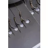 Korum Power Braid Spiked Method Hair Rigs 10 Ösen, Widerhaken Geflochtene Vorfachhaken mit Ködernadel 8Stk
