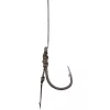Korum Power Braid Spiked Method Hair Rigs 12 Ösen, Widerhaken Geflochtene Vorfachhaken mit Ködernadel 8Stk