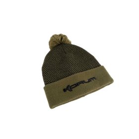 Korum Thermal Beanie Hat Schwarz-Olive Wintermütze
