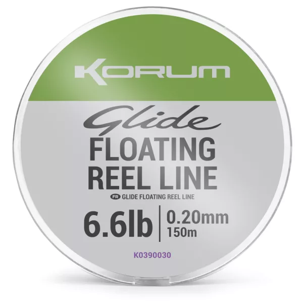 Korum Glide Schwimmende Rollenschnur Transparent 0,20mm 150m Monofile Hauptschnur