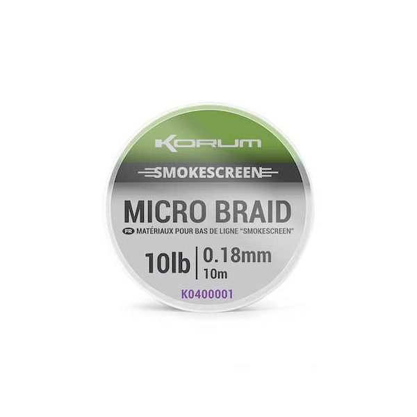 Korum Smokescreen Micro Braid 10lb Vorfachschnur