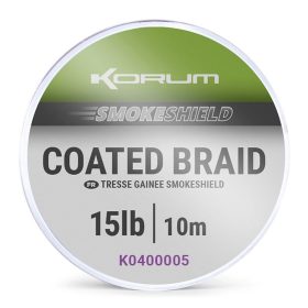   Korum Smokeshield Coated Braid 15lb Geflochtene Vorfachschnur 10m
