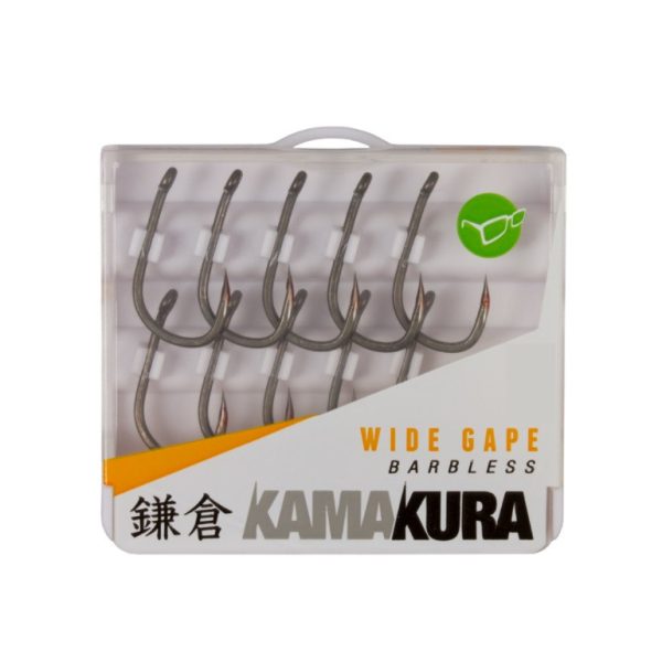 Korda Kamakura Wide Gape Barbless 6 Öhr, Widerhakenloser Haken 10 Stk.