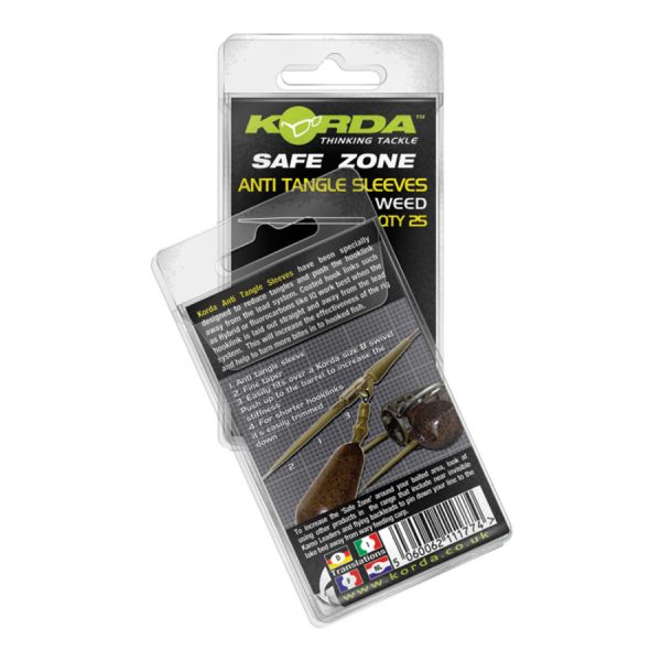 Korda Anti Tangle Hookline Sleeves - Weedy Green - Anti-Tangle-Schlauch