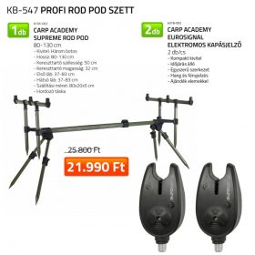  Nevis Carp Academy Supreme Rod Pod mit Carp Academy Eurosignal elektrischem Bissanzeiger