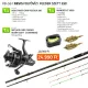 Nevis River Carp Feeder 390 Rute mit Avanger XT 4000 Rolle, Method Carp Feeder Korbsatz (3 Stück) Angelset