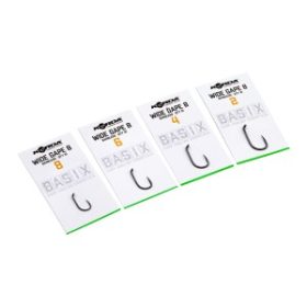   Korda Basix Wide Gape Barbless 6 Haken mit Öhr, ohne Widerhaken 10 Stk.