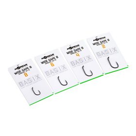   Korda Basix Wide Gape Barbless 8 Öhr, Widerhakenloser Haken 10 Stück