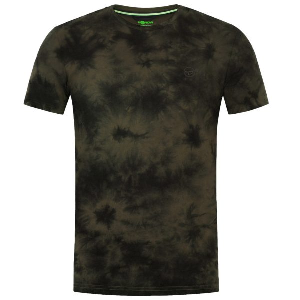 Korda Tie Dye Dunkeloliv T-Shirt 3XL
