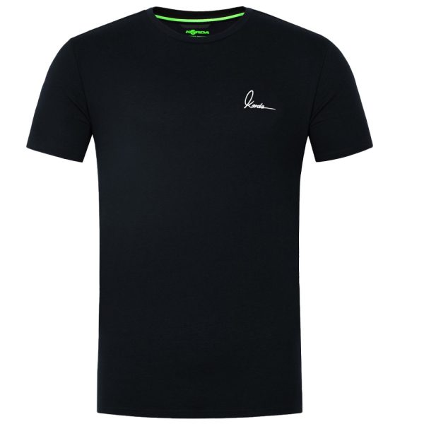 Korda Minimal Schwarzes T-Shirt 3XL