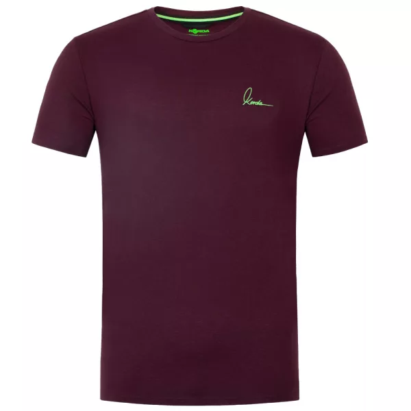 Korda Minimal Burgundy T-Shirt S