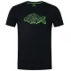 Korda Gemustertes Schwarzes T-Shirt S