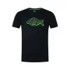 Korda Gemustertes Schwarzes T-Shirt L