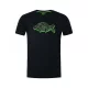 Korda Gemustertes Schwarzes T-Shirt L