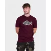 Korda Gemustertes Burgundy T-Shirt 3XL