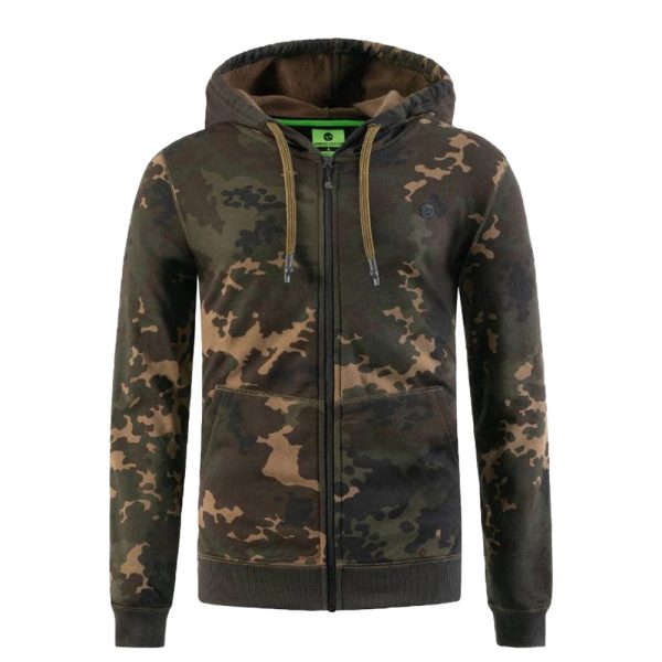 Korda Dark Kamo Kapuzenpullover mit Reißverschluss S