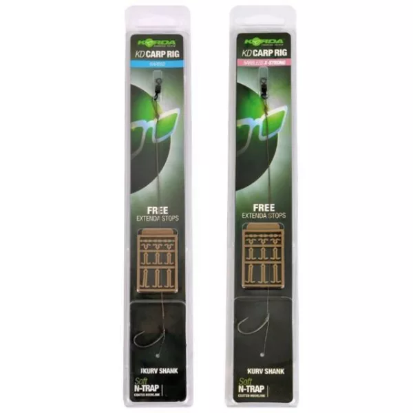 Korda N-Trap KD Rig Size 4 Kurv B 30lb - vorgebundenes Boilie-Vorfach