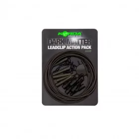 Korda Dark Matter Action Pack Weed - Bleiclip-Set