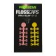 Korda Floss Caps Pink/Yellow - Boilie Stopper