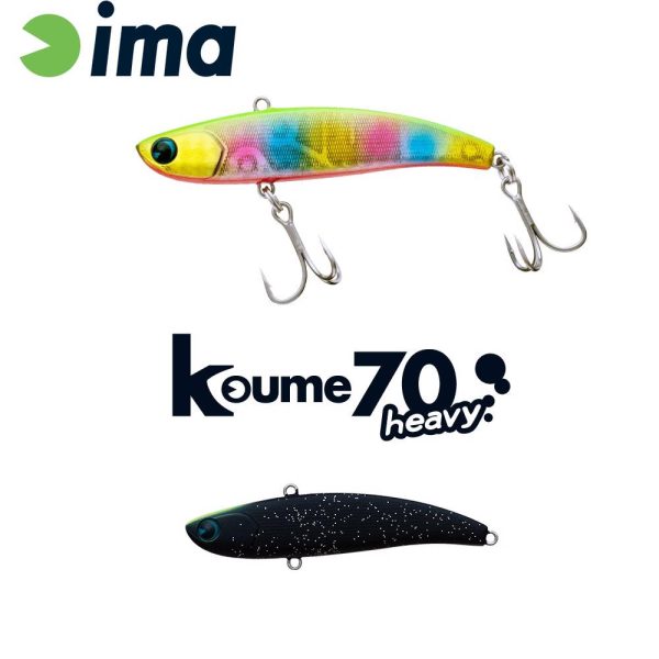 Ima Koume Vibration 70 Heavy 7cm 18gr 119 Matt Night Black Wobbler