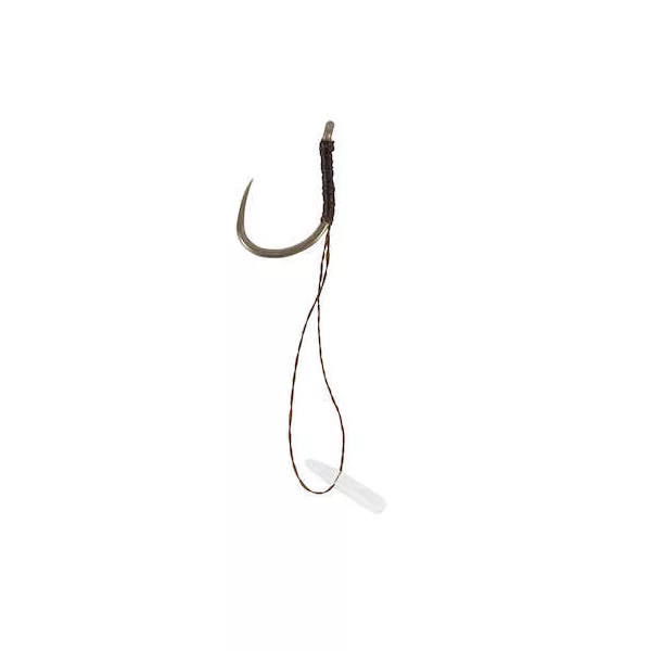 Korum Hook Hairs With Quickstops Size 10 Monofil vorgebundenes Vorfach