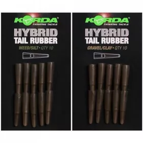   Korda Hybrid Tail Rubber Gravel/Clay - Gummihülse für Bleiclip