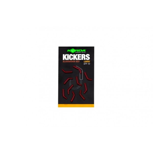 KORDA KICKERS LARGE BLOODWORM RED Haken-Aligner 10 Stk./Packung