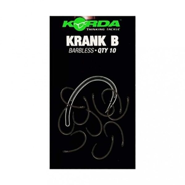 Korda Krank Barbless 6 Öhr, Widerhakenloser Haken 10 Stk.