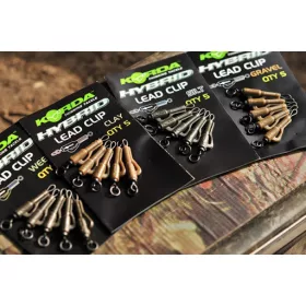 Korda Lead Clip Action Pack - Silt - Bleiclip-Set