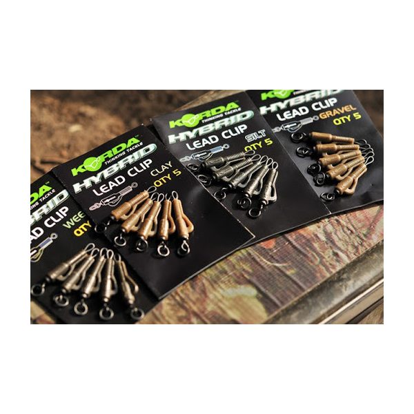 Korda Lead Clip Action Pack - Silt - Bleiclip-Set
