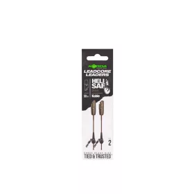   Korda Kable Leadcore Leader Heli Safe Gravel Bojlis Rig 50cm 2 Stk.
