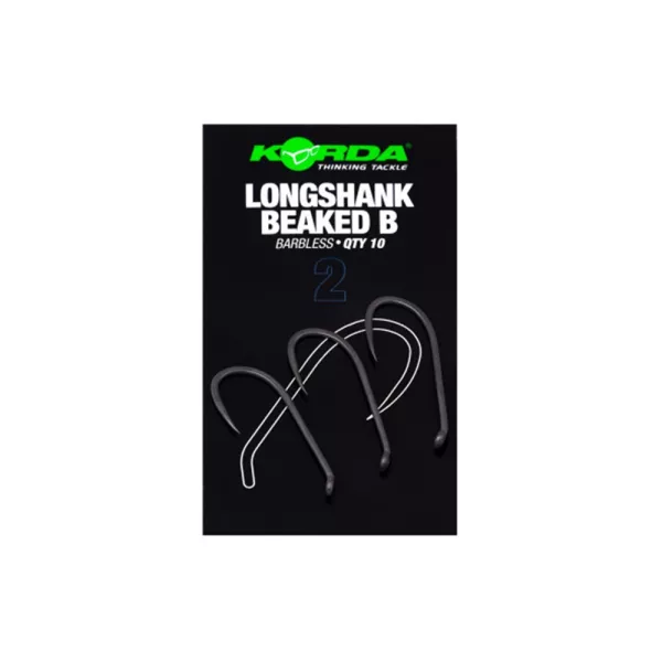 Korda Longshank Beaked 6 Öhrhaken, Widerhakenloser Boilihaken 10Stk