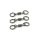 Korda PTFE Double Ring Swivel Size 11 Wirbel 8 Stk