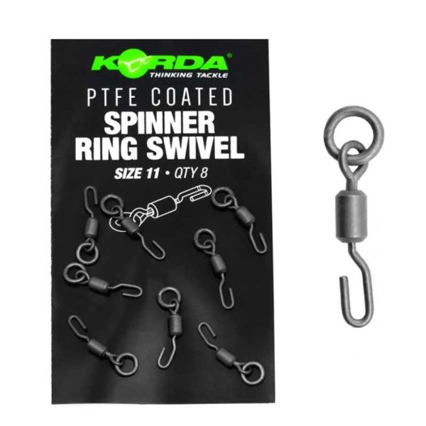 Korda PTFE Spinner Ring Swivel XX 11 Wirbel 8 St.