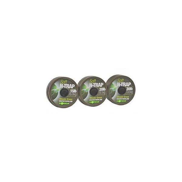 Korda N-Trap Soft 30lb Weedy Green - Karpfen-Vorfachschnur