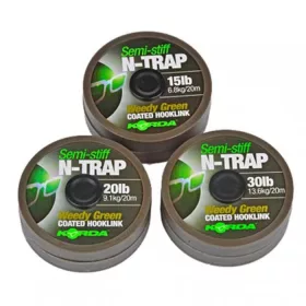   Korda N-Trap Semi Stiff 30lb Weedy Green - Karpfen-Vorfachschnur
