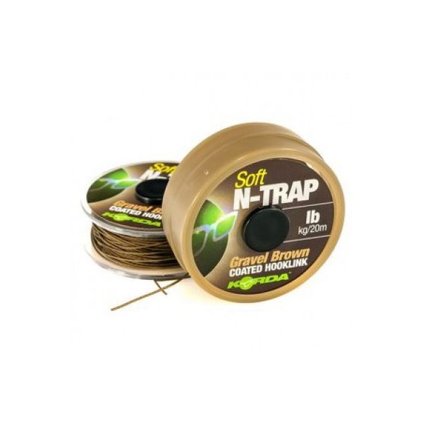 Korda N-Trap Soft 15lb Gravel Brown - Karpfen-Vorfachschnur