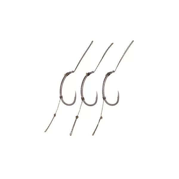 Korda Loop Rigs Klor 2 Geöhrter, mit Widerhaken versehener 50lb Geflochtener Fertighaken 3 Stk.