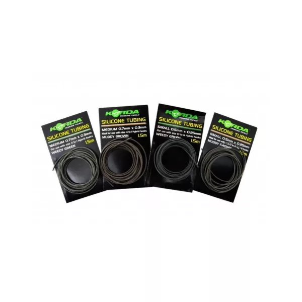 Korda Silicone Tube 0,5mm - Green - Silikonschlauch, Schrumpfschlauch