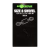 Korda Swivels Size 8 Wirbel 20 Stk.